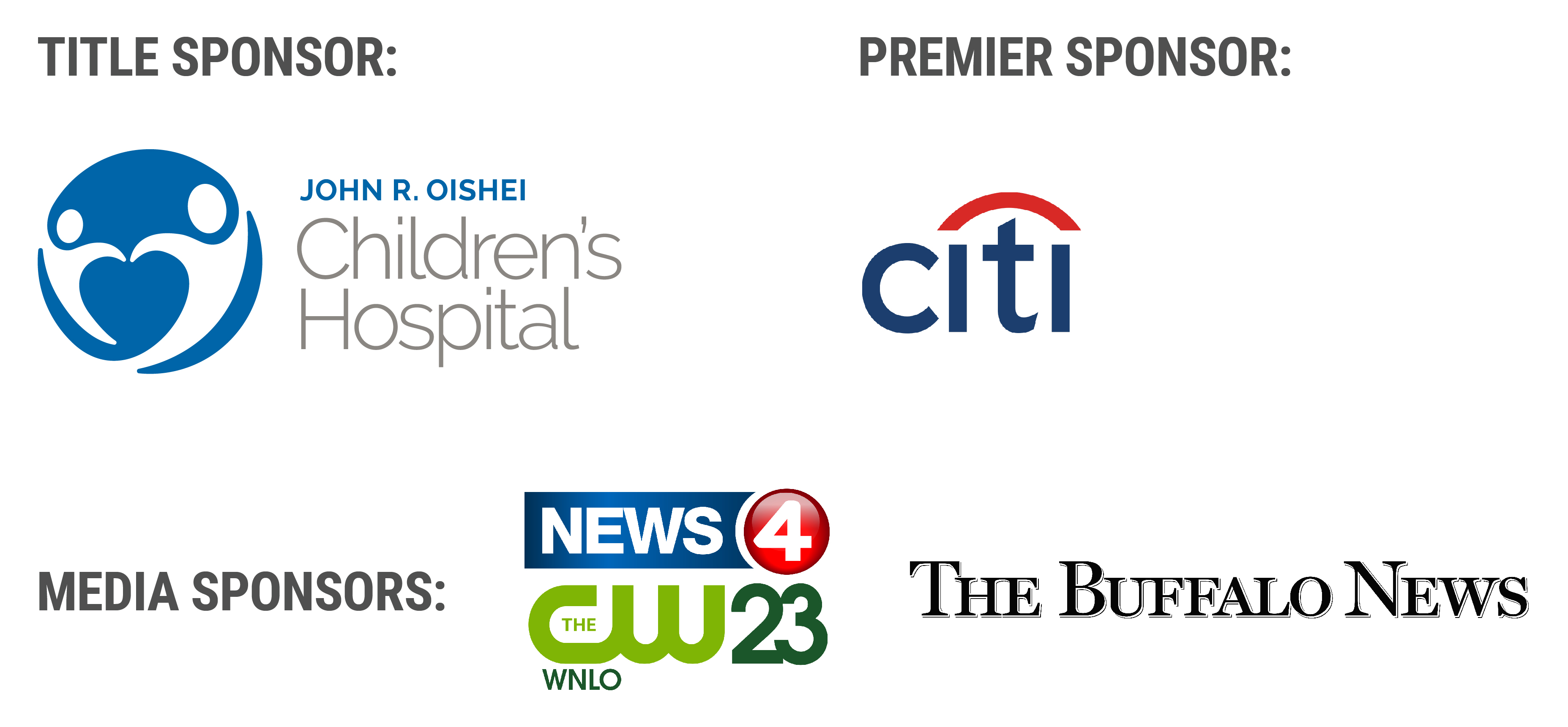 Childrens Hospital, CITI, News CW 23, The Buffalo News